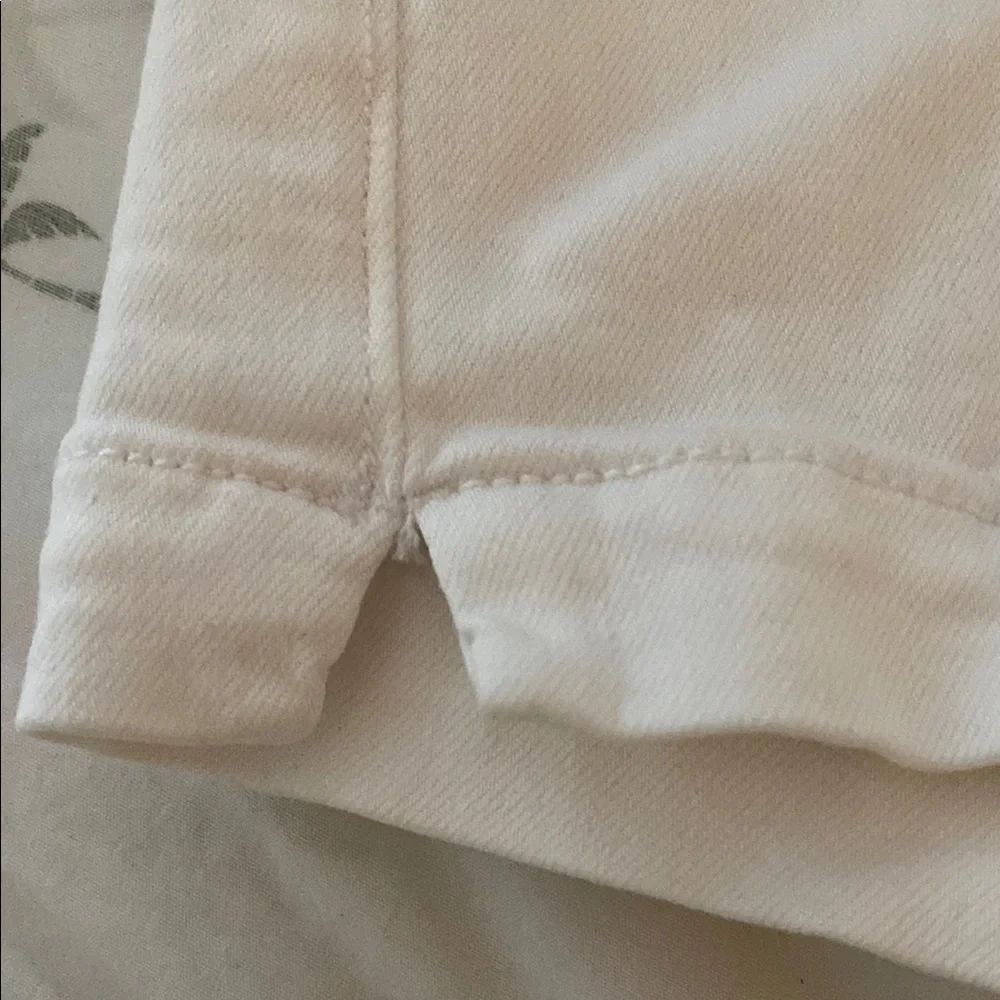 AE Women's White Button-Detail Sailor Shorts High-Rise Shortie 4 - Picture 11 of 11